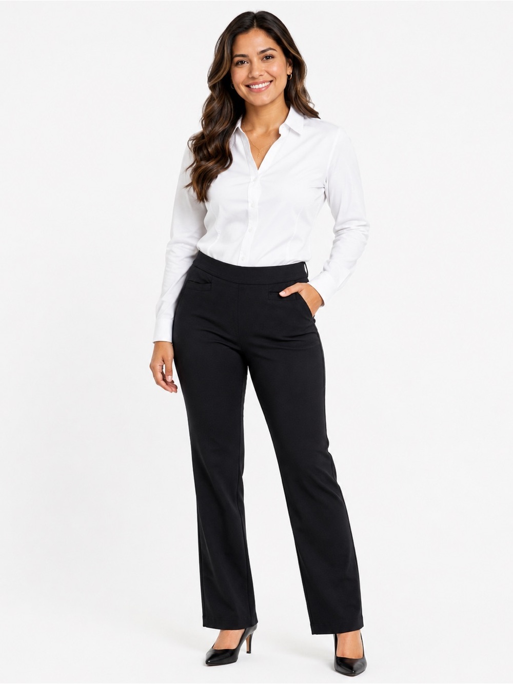 Briggs Black Pull-On Dress Pants – Size 10